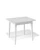 Стол KENNER 900 М белый/стекло белое сатин