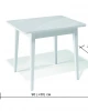 Стол KENNER 900 М белый/стекло белое сатин
