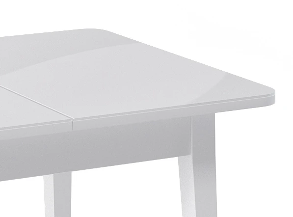 Стол KENNER 900 М белый/стекло белое сатин